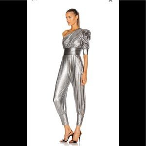 NWT Retrofete Silver THAMBI JUMPSUIT Size S